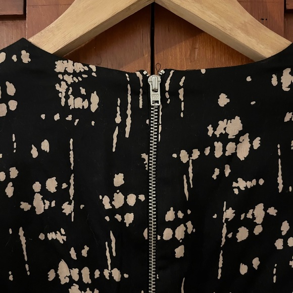 French Connection black patterned cocktail dress - Picture 3 of 4